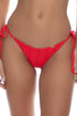 Luli Fama Lost At Sea Seamless Wavy Ruched Back Brazilian Tie Side Bottom